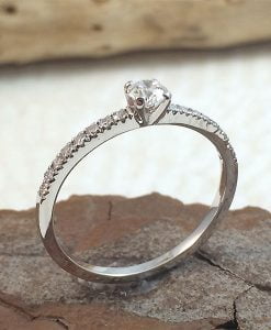 Solitario MS6821 oro blanco y brillantes